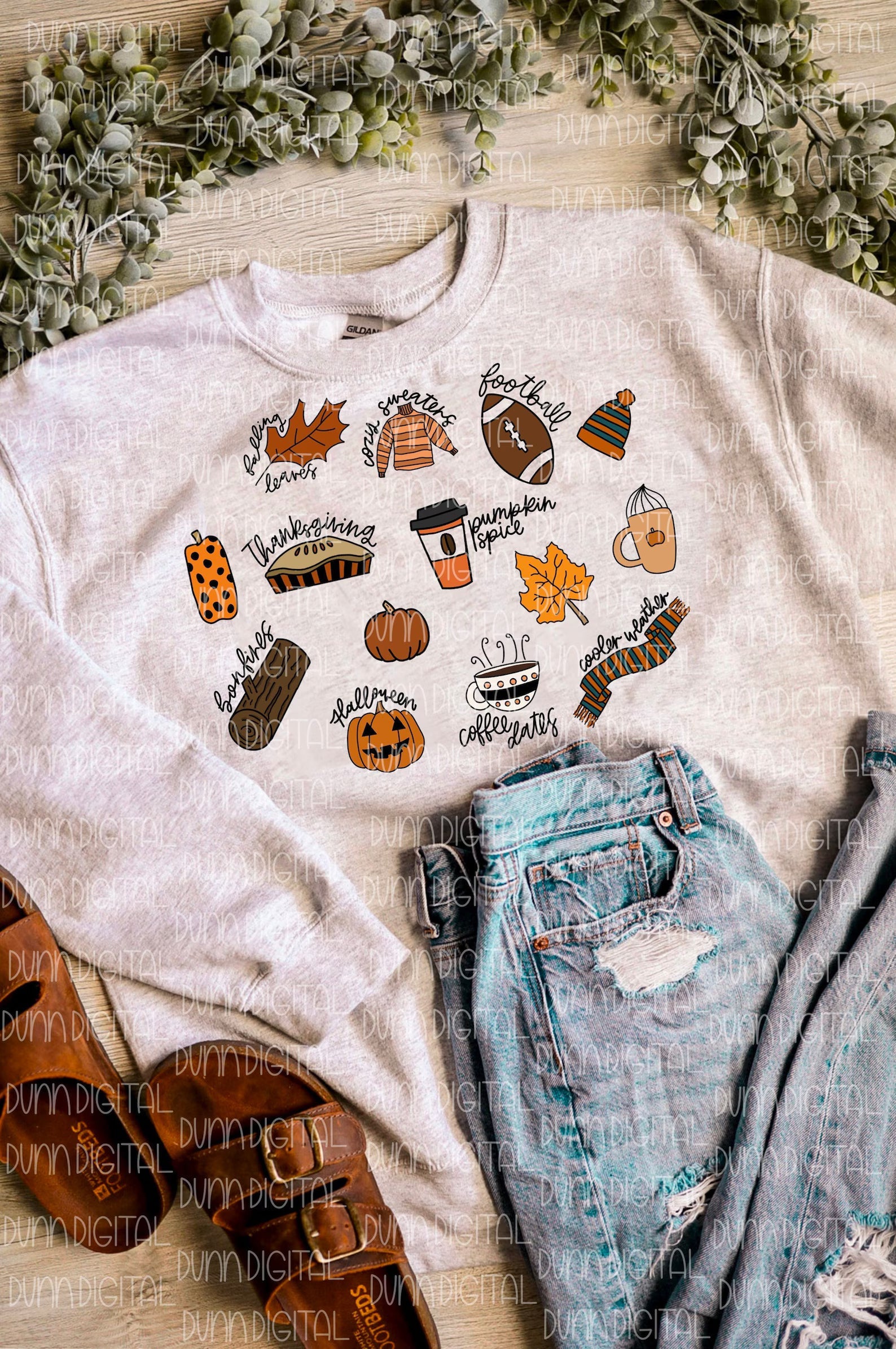 all the fall details tee or sweatshirt