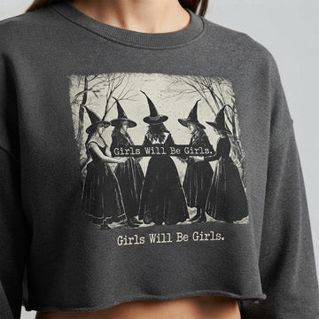 Ghost Witch Crop Sweatshirt