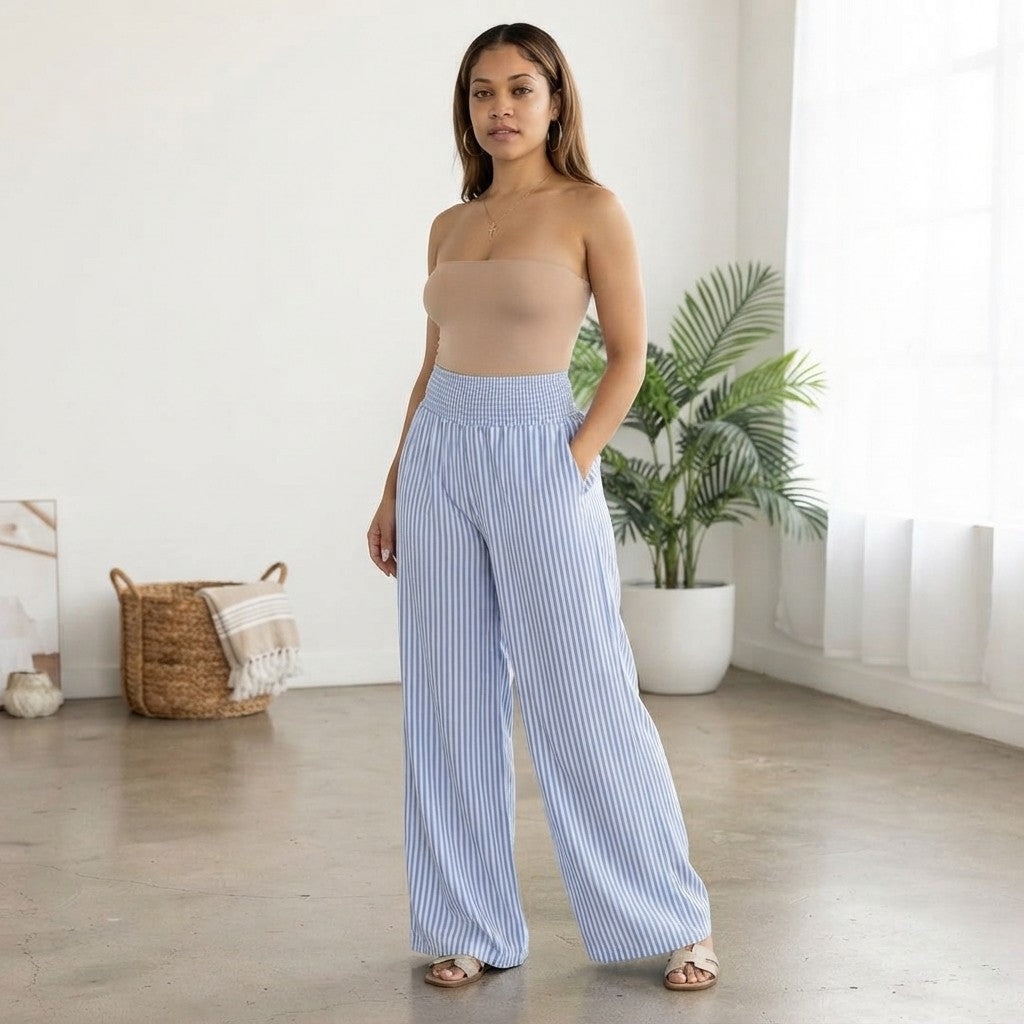 Sampeel Wide Leg Palazzo Trousers