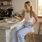 Sampeel Wide Leg Palazzo Trousers